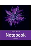 Black Bullet Notebook Journal: Black Page Journal Imprinted with Isometric White Dots Perfect Black Paper Sketchbook and Scrapbook Non Lined Black Paper Planner and Diary 100 Dotted Black Pages of a 8.5 X 11 Book