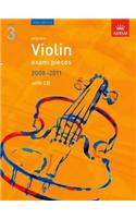 Selected Violin Exam Pieces 2008-2011, Grade 3, Score, Part & CD (ABRSM Exam Pieces)