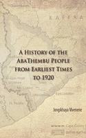 History of the AbaThembu People from Earliest Times to 1920