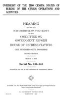 Oversight of the 2000 census: status of Bureau of the Census operations and activities