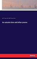 autumn lane and other poems