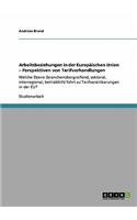 Arbeitsbeziehungen in der Europäischen Union - Perspektiven von Tarifverhandlungen