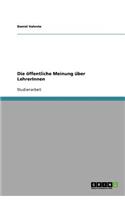 Die öffentliche Meinung über LehrerInnen