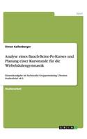 Analyse eines Bauch-Beine-Po-Kurses und Planung einer Kursstunde für die Wirbelsäulengymnastik