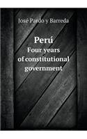 Perú Four years of constitutional government