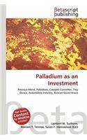 Palladium as an Investment