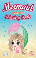 Mermaid Coloring Book Ages 4-8