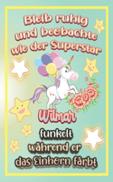 Bleib ruhig und beobachte wie Superstar Wilmar funkelt während sie das Einhorn färbt