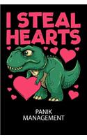 I steal hearts - Panik Management: Arbeitsbuch, um seine Angst oder Panik zu verstehen und in den Griff zu bekommen.