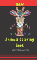 Animals Coloring Book Mandalas Animals