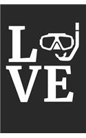 Love Scuba Diving Notebook - Scuba Diving Training Journal - Gift for Scuba Diver - Scuba Diving Diary