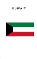 Kuwait: Country Flag A5 Notebook to write in with 120 pages
