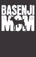 Basenji Notebook: Basenji Dog Mom Mama Mothers Day Gift Vintage 6x9 Dot Grid Dotted 120 Pages for School College