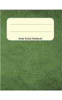 Wide Ruled Notebook: 8.5 x 11 Journal 100 Pages