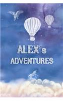 Alex's Adventures: Softcover Personalized Keepsake Journal, Custom Diary, Writing Notebook with Lined Pages