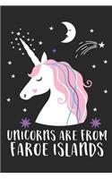 Unicorns Are From Faroe Islands: A Blank Lined Journal for Sightseers Or Travelers Who Love This Country. Makes a Great Travel Souvenir.