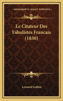 Citateur Des Fabulistes Francais (1830)