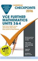 Cambridge Checkpoints Vce Further Mathematics 2016 and Quiz Me More