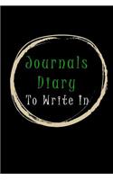Journals Diary To Write In