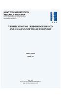 Verification of LRFD Bridge Design and Analysis Software for Indot