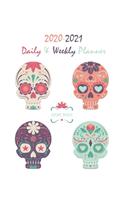 2020-2021 Sugar Skull Daily & Weekly Planner