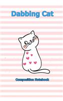 Dabbing Cat: Notebook 6 x 9 inch With 120 Lined pages