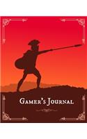 Gamer's Journal: RPG Role Playing Game Notebook - Shield Fighter With Spear (Gamers series)