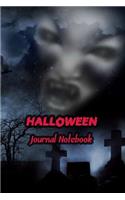 Halloween Journal Notebook: Daily Journaling - Lined Paper Wide Ruled Notes Spark Your Imagination and Positive Thinking - Shadow demon Print