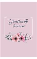 Floral Gratitude Journal: Paperback Pink 6x9 Journal for Self Improvement