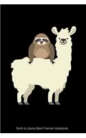 Sloth & Llama Best Friends Notebook