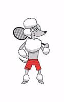 Badminton Dog Notebook