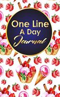 One Line A Day Journal: 5 Year Journal One Line A Day, One Line A Day A Five Year Memory Book, Five Year Diary, One Line A Day Notebook