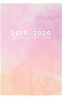 2019 - 2020, 18 Month Weekly & Monthly Planner: Pink Watercolor, January 2019 - June 2020, 6(1 2019 2020 18-Month Daily Weekly Monthly Planner, Organizer,)