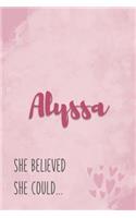 Alyssa She Believe She Could