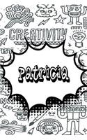 Patricia: Personalized Doodle Isometric Dot Paper Notebook Featuring 120 Pages 6x9