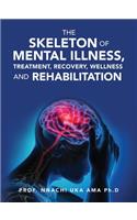 The skeleton of mental illness, treatment, recovery, wellness and rehabilitation