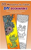 30 Monsters to Color DIY Bookmarks