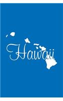 Hawaii - Cobalt Blue Lined Notebook with Margins: 101 Pages, Medium Ruled, 6 x 9 Journal, Soft Cover