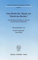 Vom Recht Der Macht Zur Macht Des Rechts?