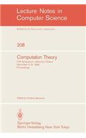 Computation Theory: Fifth Symposium, Zaborow, Poland, December 3-8, 1984 Proceedings