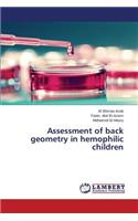 Assessment of back geometry in hemophilic children