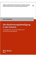 Die Abstimmungsbeteiligung in Der Schweiz