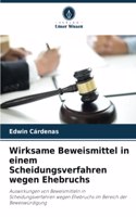 Wirksame Beweismittel in einem Scheidungsverfahren wegen Ehebruchs