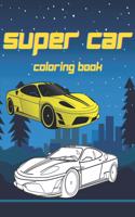 Super Car Coloring Book