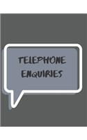 telephone enquiries pad