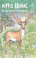 Hippie Animal - Cute and Stress Relieving Coloring Book - Camel, Capybara, Rat, Leopard, and more