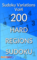 Sudoku Variations Vol4 200 Hard Regions Sudoku