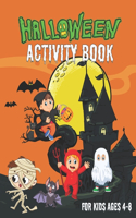 Halloween Activity Book for Kids Ages 4-8