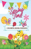 Springtime Coloring Book for Kids