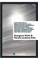 Scriptores rerum Germanicarum in usum scholarum ex monumentis Germaniae historicis separatim editi. Widukindi monachi corbeiensis Rerum gestarum saxon